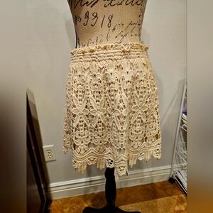 Blue Island Cream Lace Skirt
